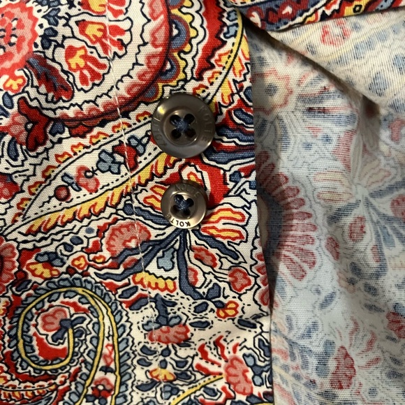 Kolte Men’s Large 16 1/2 Paisley Shirt (very Liberty of London-like print) - Picture 2 of 5